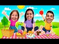 Gatinha das Artes e família em uma HISTÓRIA ENGRAÇADA do PICNIC | Funny Story for Kids