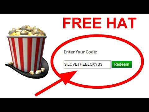 Roblox Showtime Bloxy Popcorn Hat Roblox Promo Code Youtube - 