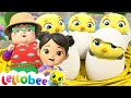 5 Little Ducks - Playtime at the Farm! - @Lellobee City Farm - Cartoons & Kids Songs  | Moonbug Kids