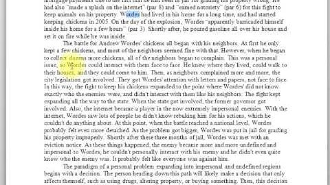 Hypothetical Paradigm, Andrew Wordes, Student Model, A