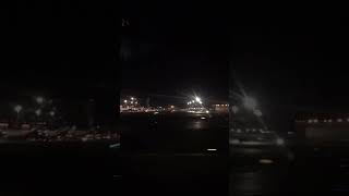 Night takeoff at Sheremetyevo