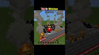 Who will win ..💀🤯 #minecraft #minecraftpe #explosion #tnt #faithoverfear #catmemes #ytshorts #viral