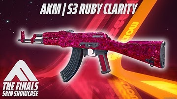 AKM S3 RUBY CLARITY Skin Review | The Finals Season 3 Ranked Reward(Terminal Attack)