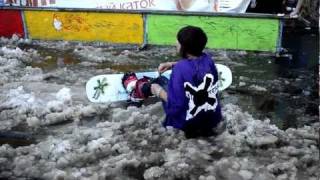 «Горячий снег» на сквере в Иркутске