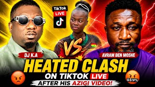 EXCLUSIVE 🥹 DJ K.A. Clashes with Avram Ben Moshe on TikTok Live Over the “Azigi” Video.