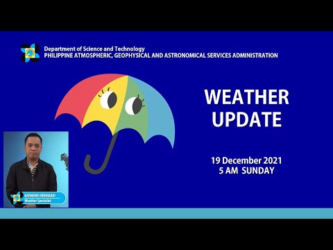 Public Weather Forecast Issued at 4:00 AM December 19, 2021