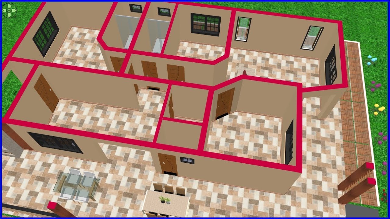 CASA COM 3 QUARTOS - MEDIDAS