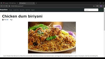 FINAL PROJECT | CAPSTONE | RecipeShare| CS50W | Harvard University Courses | Live Demo