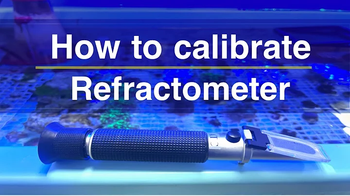 How to calibrate a refractometer | Tanknicians Tips