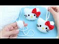 Милая Кошечка Хелло Китти из Ниток 🧶🐱 Cute Hello Kitty of yarn Making 🧶 DIY NataliDoma