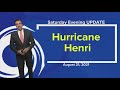 Tracking the tropics: Hurricane Henri a Category 1 storm, gaining strength