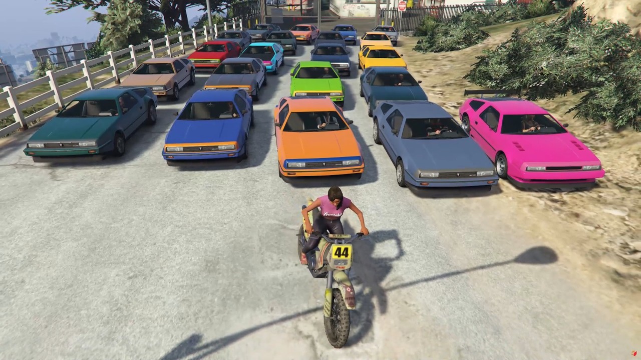 Bláznívá Jízda po Dálnici | GTA 5 | Deluxo | Dálnice | Los Santos | Motorka Sanchez