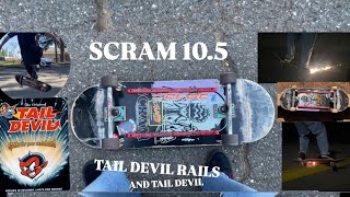 TAIL DEVIL “SPARKING” RAILS review +tail Devil(10.5 scram setup!)