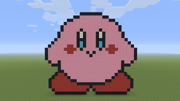 Minecraft Pixel Art - Small Kirby