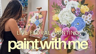 Paint With Me LIVE for 1.5 hours 🌸 | You Pick the Flowers & Colors!