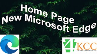 how to change the home page in the new microsoft edge