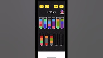 Water Sort Puzzle Level 43 Walkthrough #shorts #watersortpuzzle