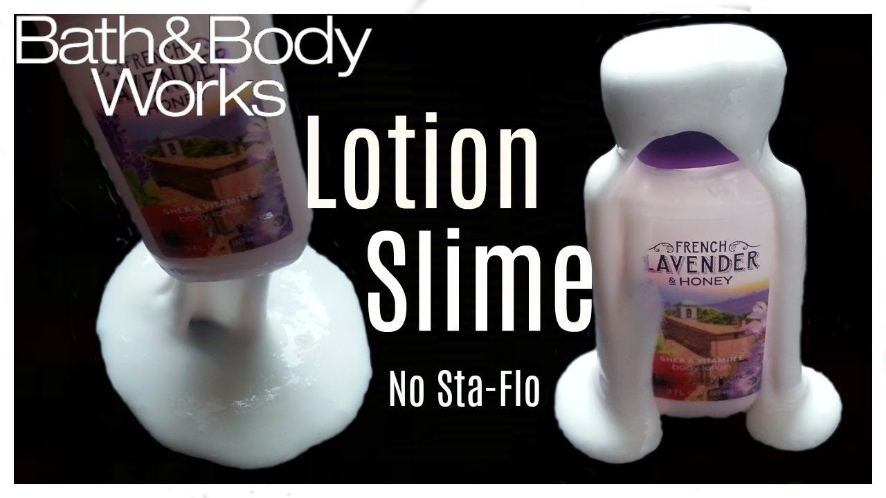 No Sta Flo Diy Bath Body Works Lotion Slime How To Make