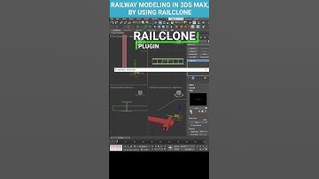 Effortless Railway Construction with RailClone  #modelingtips #3dsmax #railway