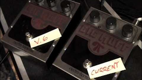 Electro Harmonix BIG MUFF PI shootout Current Modern Version versus V.6 BigMuff Pi