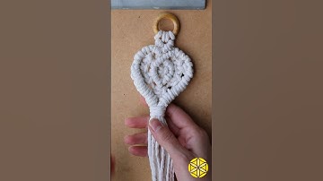 ❤️Coração de Macramê!Tutorial no canal! #macrame #macrametutorial #macramecreation