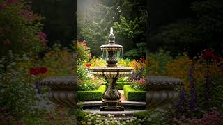 Beautiful Fountain View 🌿 Nature Relaxation Video #nature #water
