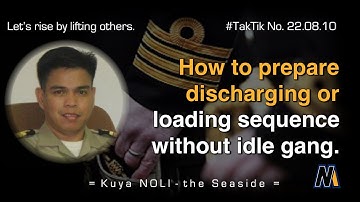 How to prepare load/discharge sequence without idle gang - TakTik Session 22.08.10