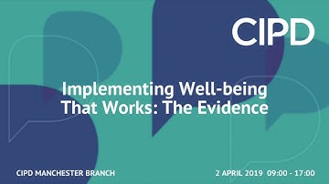Implementing Well-being that Works: The Evidence