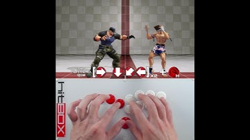 Double half circles in #KOFXV on #HitBox! Tap forward, quarter-circle back. #HowToHitBox #KOF