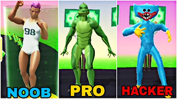 Game Huggy Crazy Lab noob vs pro vs hacker gameplay mobile game android and iso