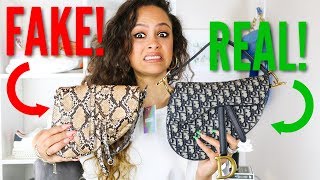 I BOUGHT A FAKE DIOR SADDLE BAG! DIOR SADDLE BAG VS. MISSGUIDED KNOCK OFF