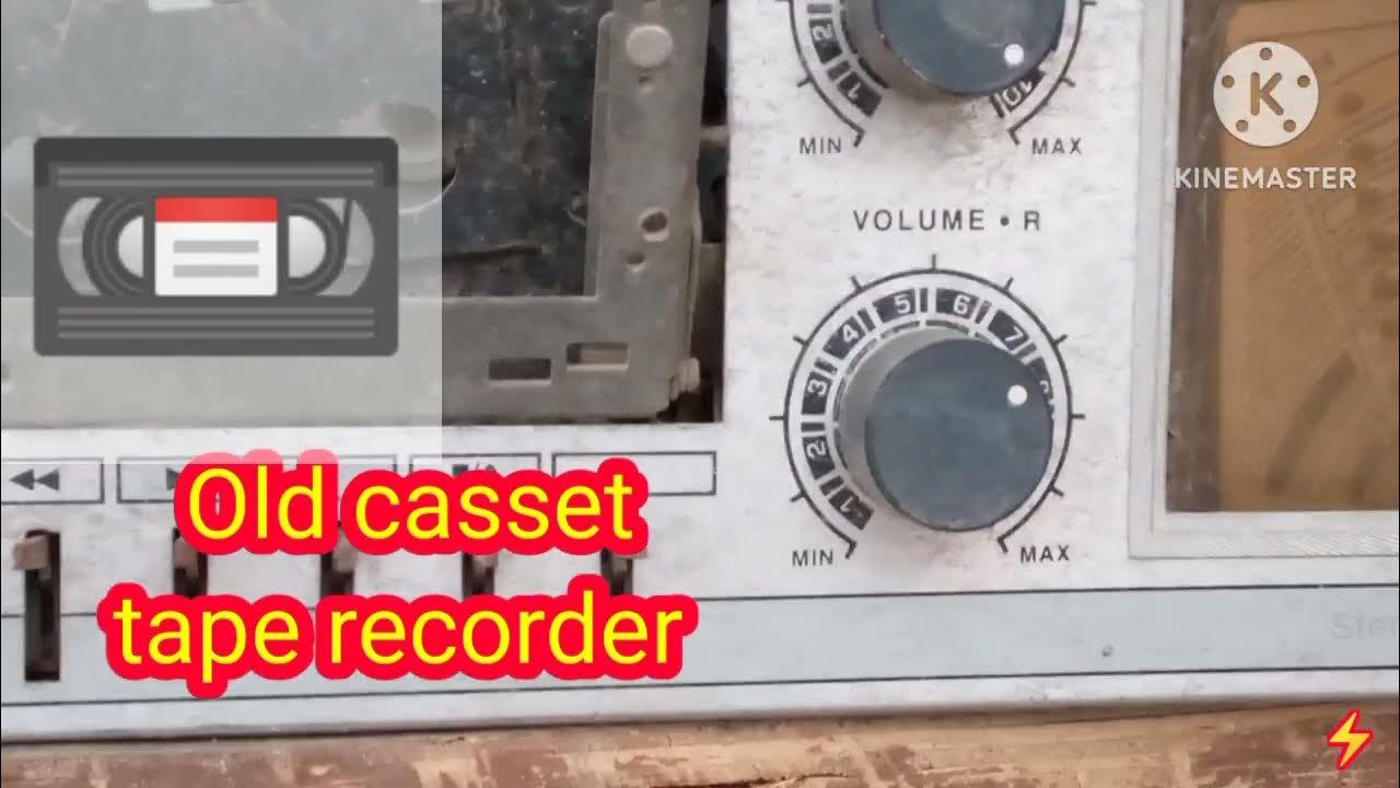 Small view on tape recorder in tamil.audio recorder and FM , volume