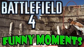 Battlefield 4 - Funny Moments Dam Explosion, Fails, Helicopter Crash Funtage