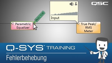 Q-SYS Training: Basic Test & Measurement B: Troubleshooting Strategies (German)