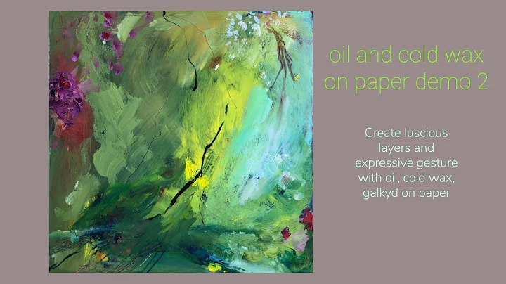 Oil and Cold Wax techniques on Paper