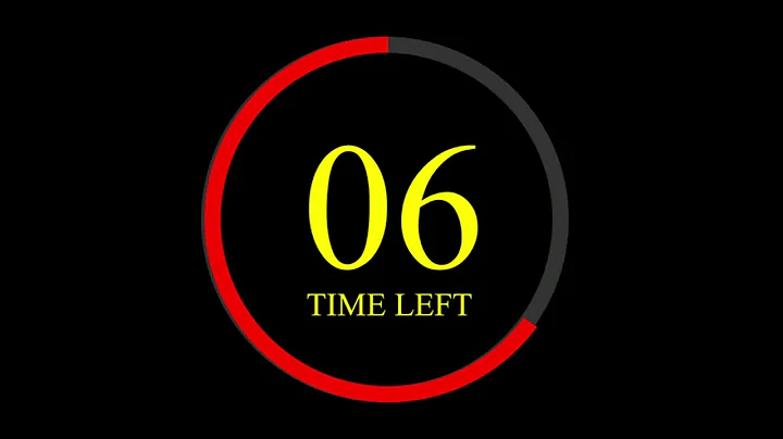second and 1 minute time Countdown Timer stopwatch digital workout clock animation 32