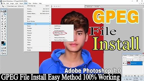 How To Install JPEG File In Adobe Photoshop 7.0 | How To Add JPEG File In Adobe Photoshop 7.0