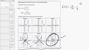 18 01 Matching graphs with rational functions: Two vertical asymptotes