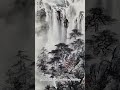 Waterfalls Chinese Landscape Painting ~ #shortschineselandscapepainting