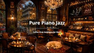 (NO ADS) Late Night Jazz Piano Music & A Cozy Little Window Overlooking the Rain | Good Night, Sleep screenshot 4
