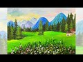 Acrylic Landscape Painting | How to Paint Landscape with acrylics | Satisfying Relaxing