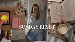 SLOW SUNDAY RESET 🕯️✨ self care, prep for the week, cleaning, groceries \& more