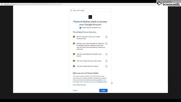 Google Classroom and Pearson