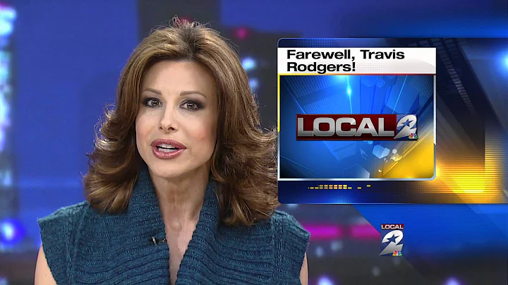 Dominique Sachse says goodbye to Travis Rodgers.