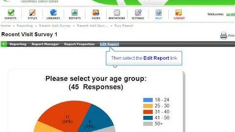 Checkbox Survey Generating Reports