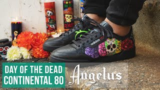 How to Customize Black Adidas Continental 80 | Day of the Dead | Angelus screenshot 3