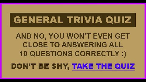 Ultimate Trivia Challenge: Test Your Knowledge with 10 Fun Questions!