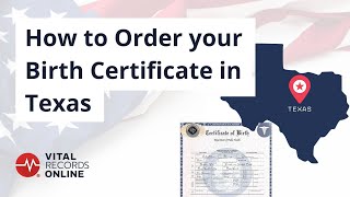How to Order Your Birth Certificate in Texas | Vital Records Online