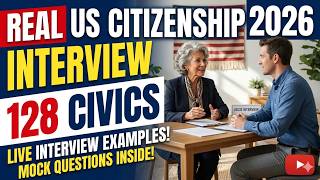 Actual Interview of U.S. citizenship 2026, Full N-400 Naturalization Interview, Small talk #n400