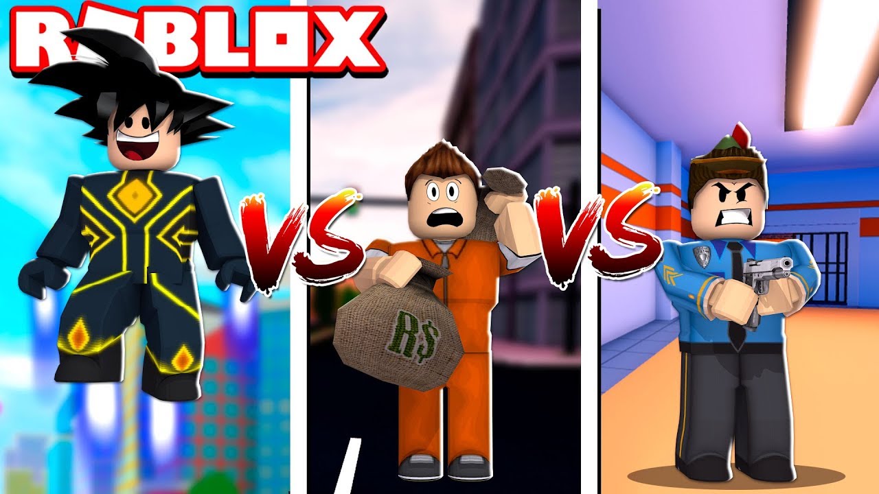 Super Heroi Vs Policial Vs Criminoso No Roblox Mad City Youtube - jogo de super herói no roblox